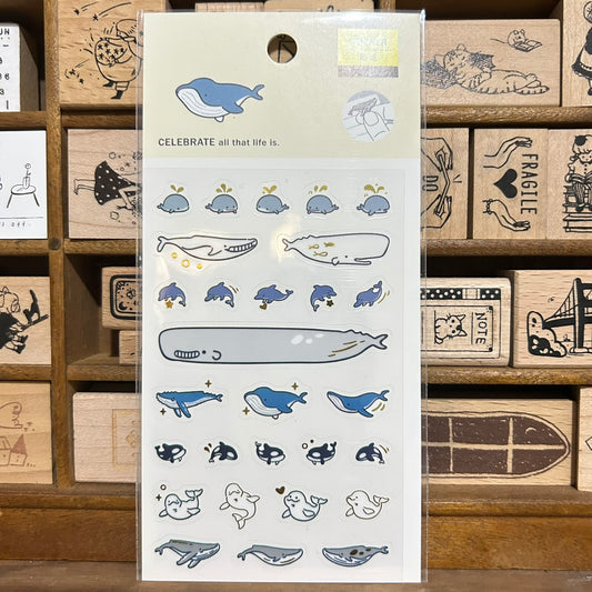 BERG mini Whale Sticker Sheet