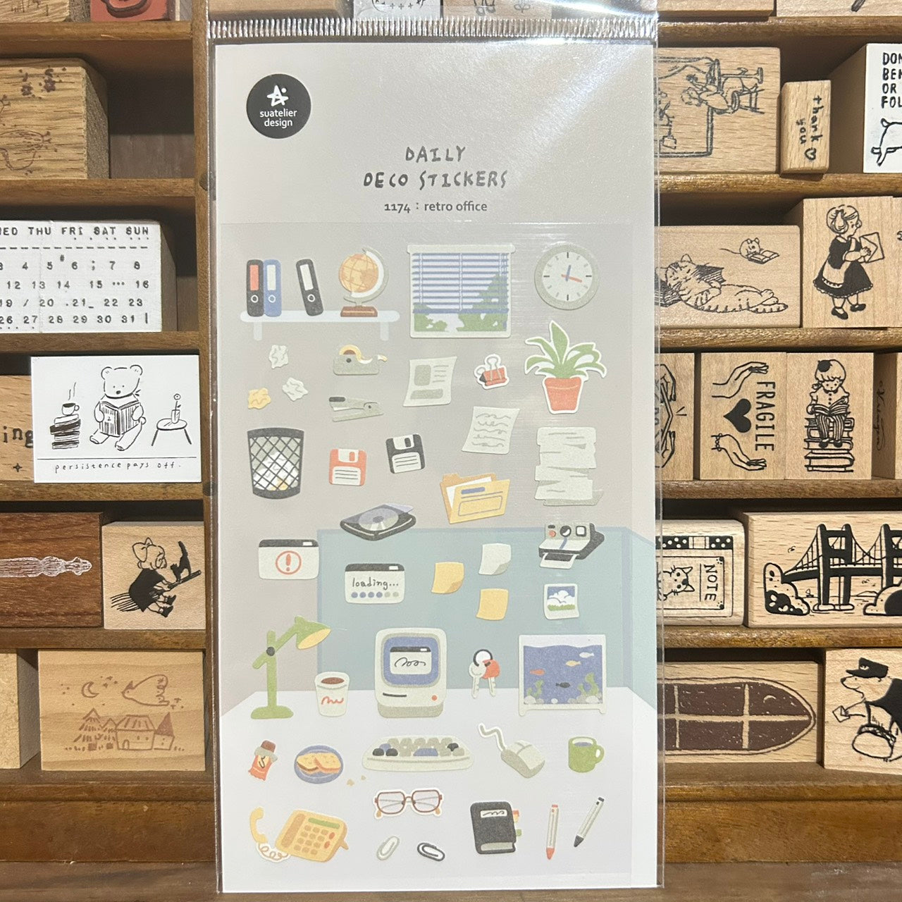 Suatelier Retro Office Sticker Sheet