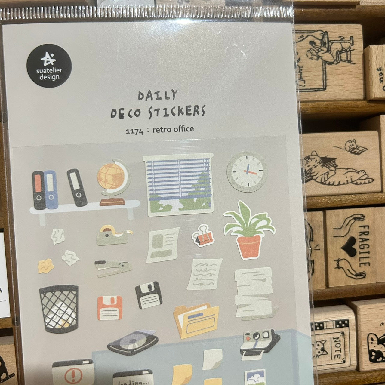 Suatelier Retro Office Sticker Sheet