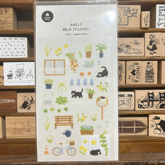 Suatelier A Green Alley Sticker Sheet