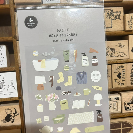 Suatelier Good Night Sticker Sheet
