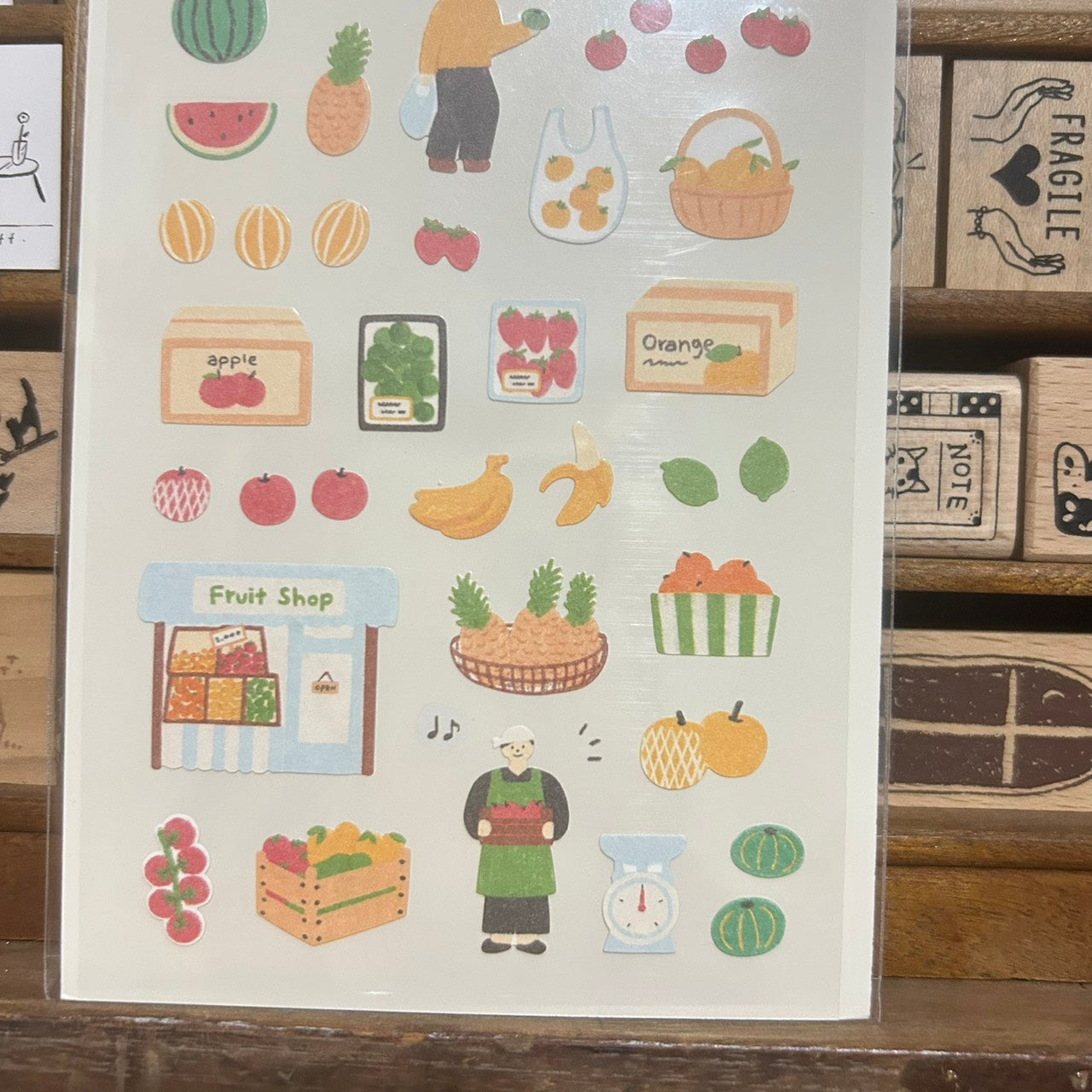 Suatelier Fruit Shop Sticker Sheet
