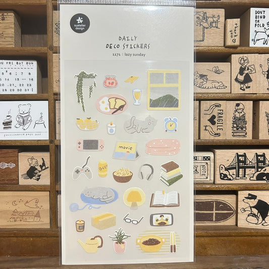 Suatelier Lazy Sunday Sticker Sheet