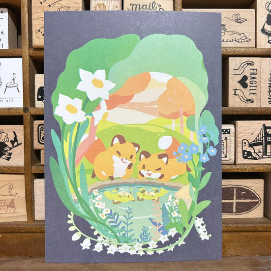 Kitsunebiyori Flower #5 Postcard