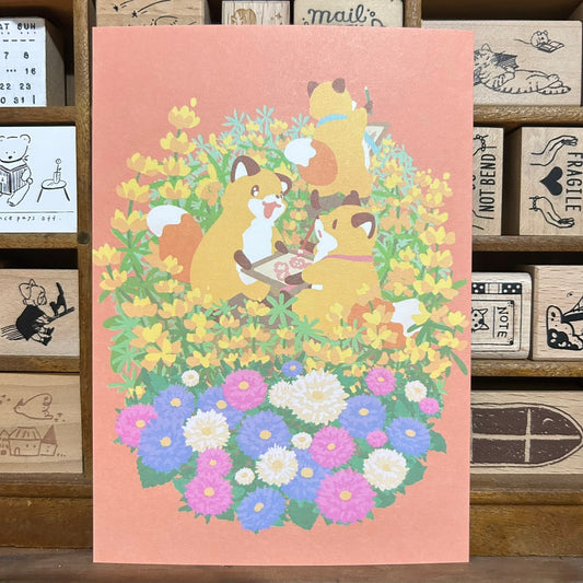 Kitsunebiyori Flower #4 Postcard
