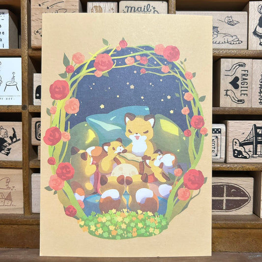 Kitsunebiyori Flower #2 Postcard