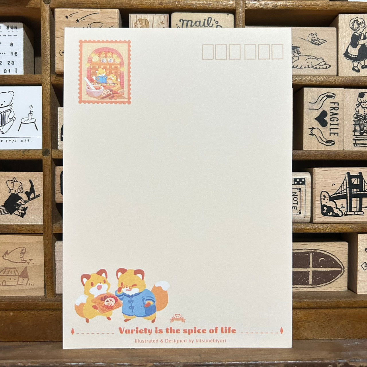 Kitsunebiyori Chinese Medicine Postcard