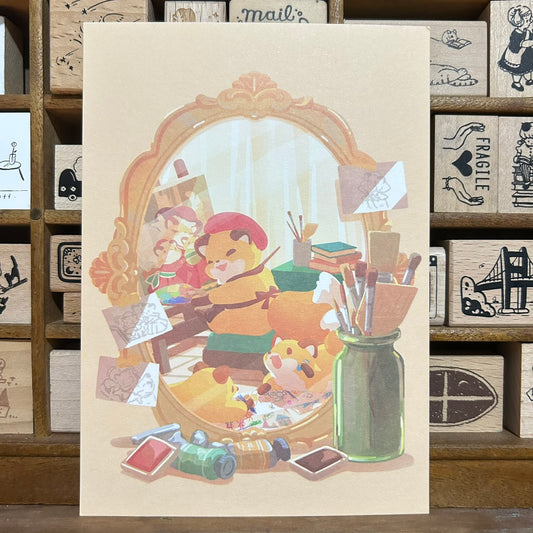 Kitsunebiyori Painting Postcard