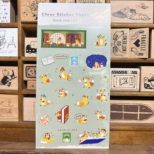 Kitsunebiyori Book Club Sticker Sheet