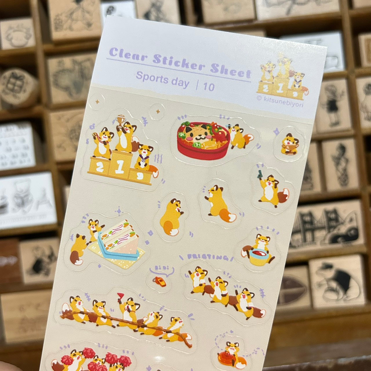 Kitsunebiyori Sports Day Sticker Sheet
