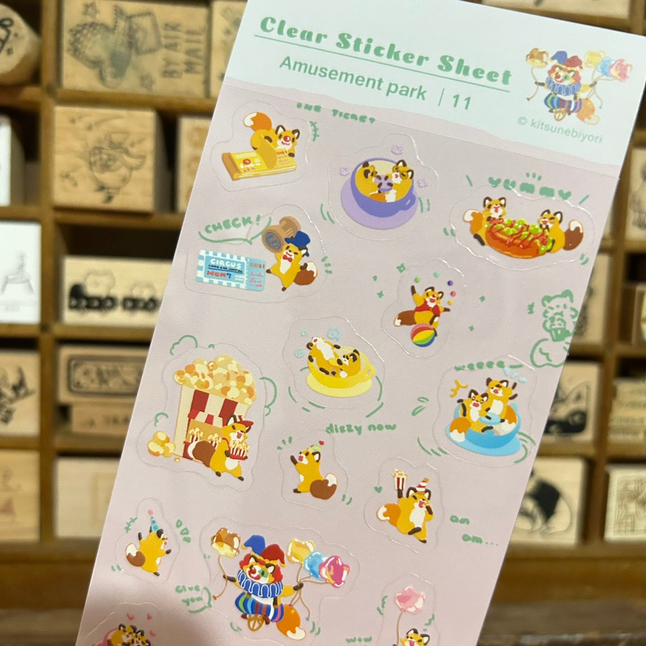 Kitsunebiyori Amusement Park Sticker Sheet