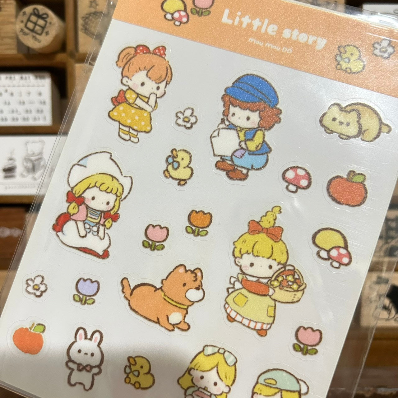 Mou Mou Do Little Story Transparent Sticker Sheet