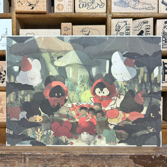 Bubukai Red Riding Hood Postcard