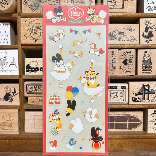 Bubukai Theme Park Transparent Sticker Sheet