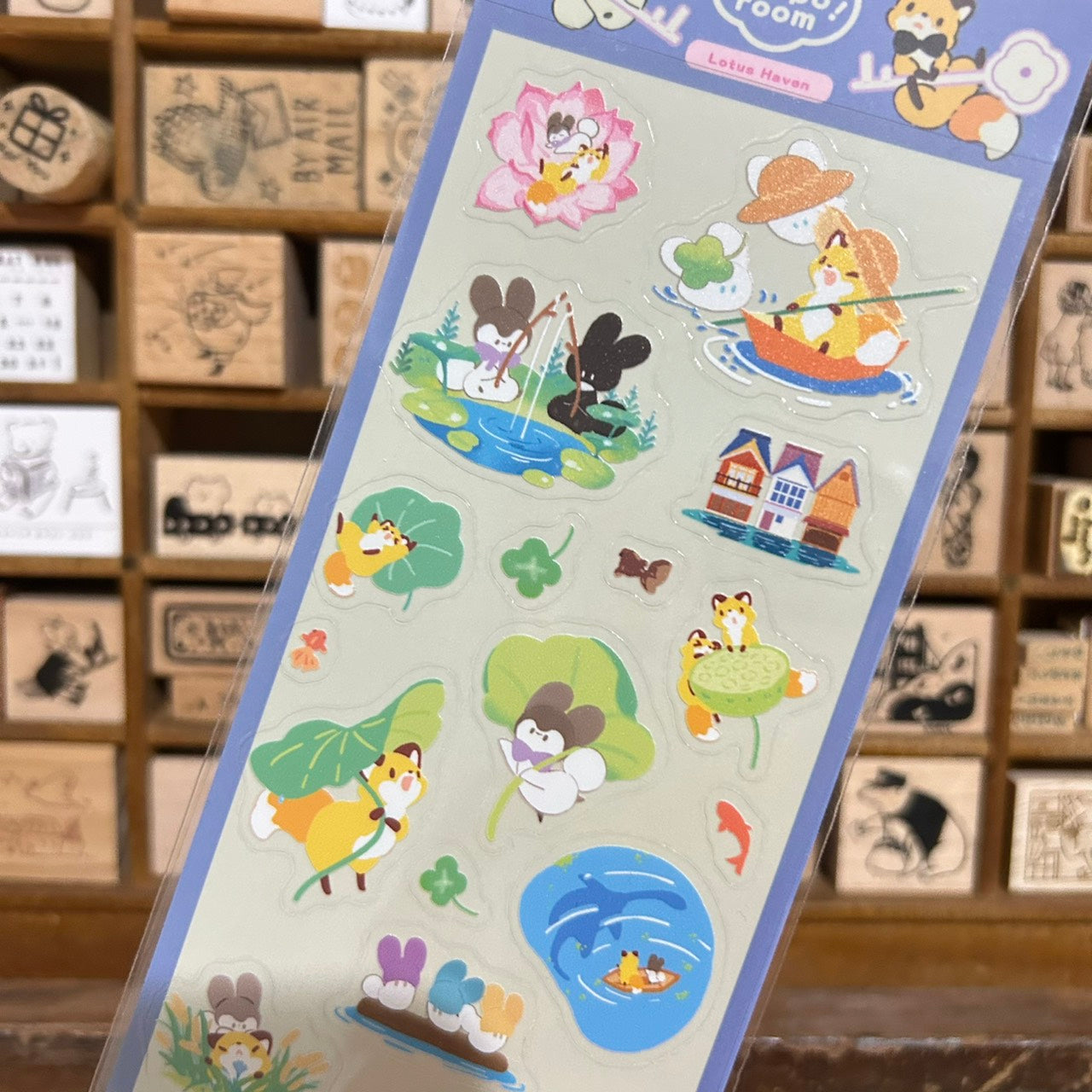 Bubukai Lotus Haven Transparent Sticker Sheet