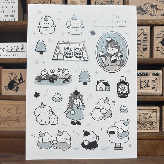YuYing Snow Park Sticker Sheet