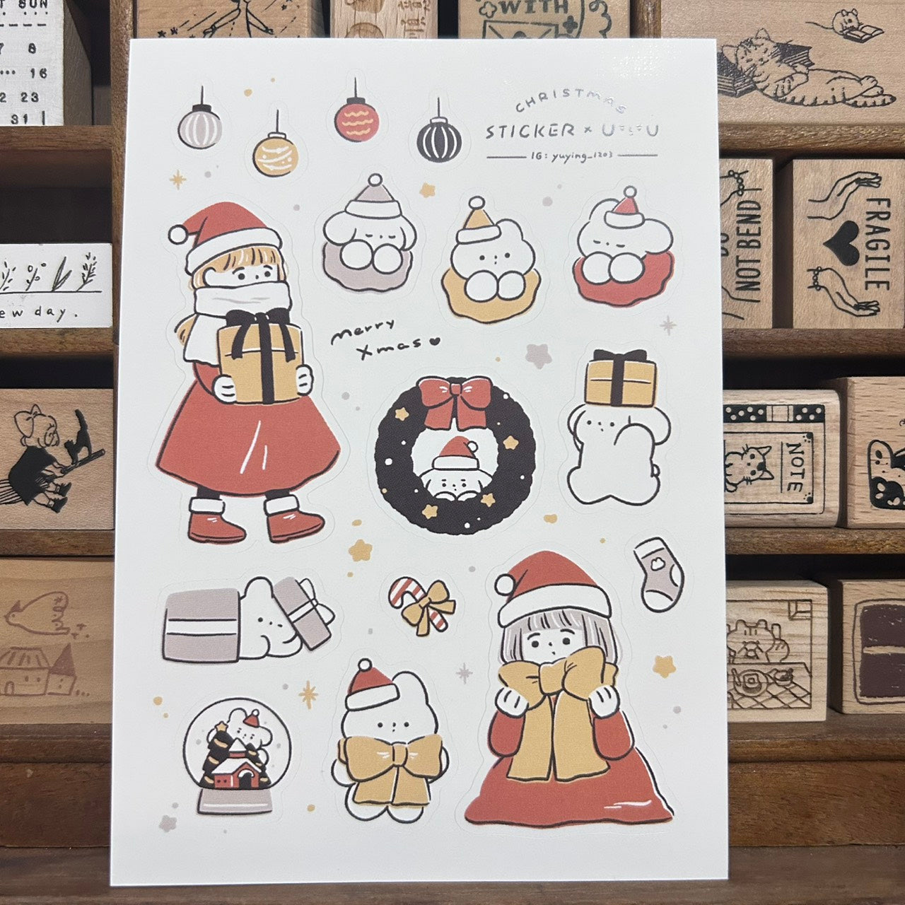 YuYing Christmas Sticker Sheet