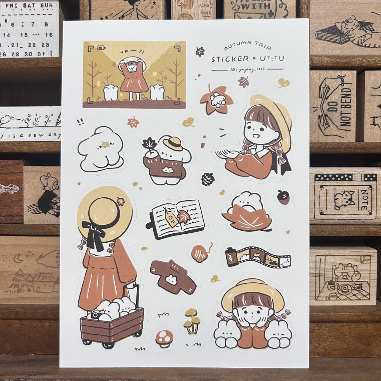 YuYing Autumn Trip Sticker Sheet