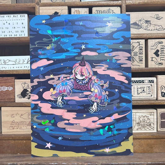wohenlanduo Water Holographic Postcard