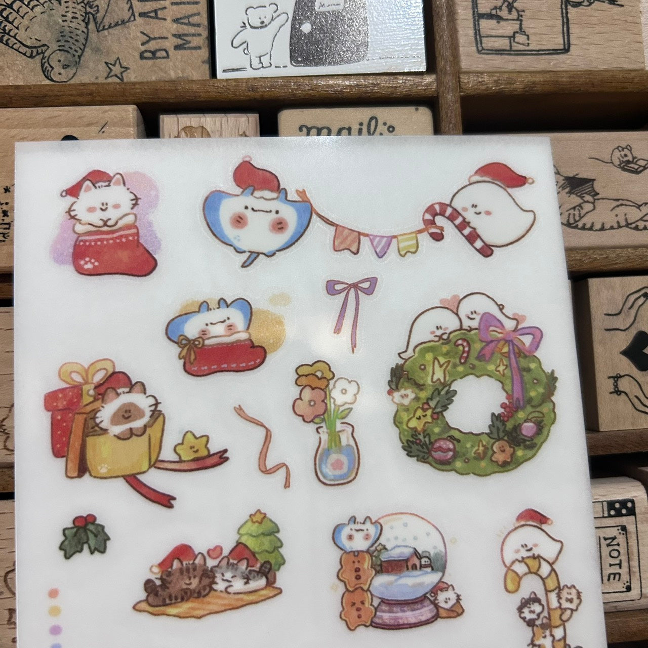 UBEE Christmas Transfer Sticker Sheets