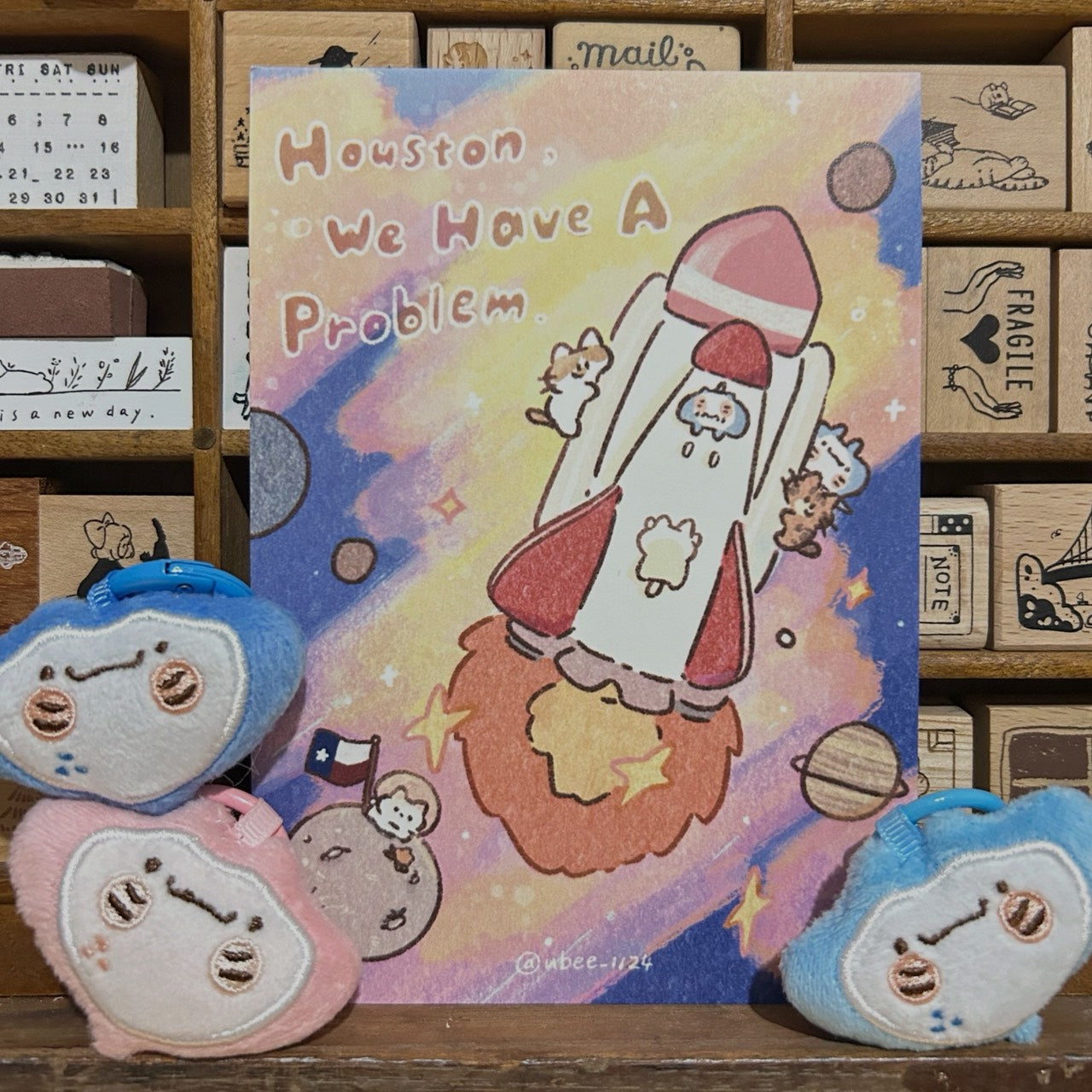 UBEE x tokubetsumemori Space Postcard