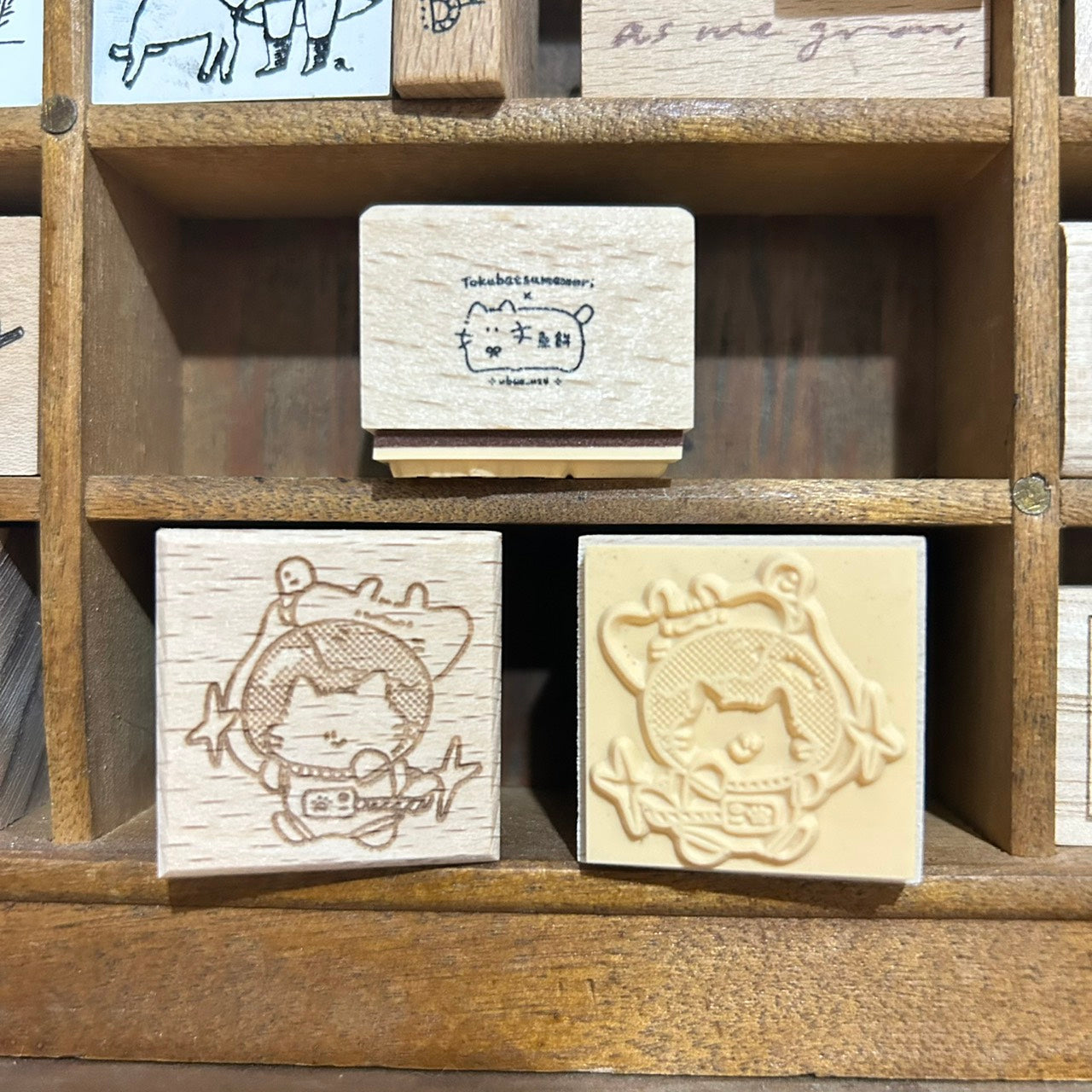 UBEE x tokubetsumemori Space Wood Stamps