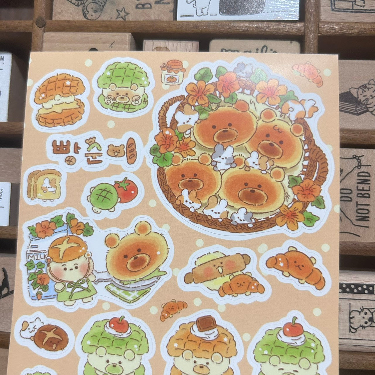 Chu Chu Family Bread Sticker Sheet