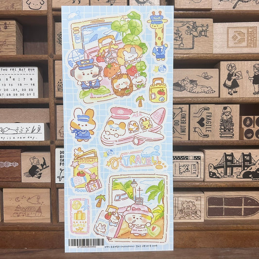 Chu Chu Family Travel Sticker Sheet