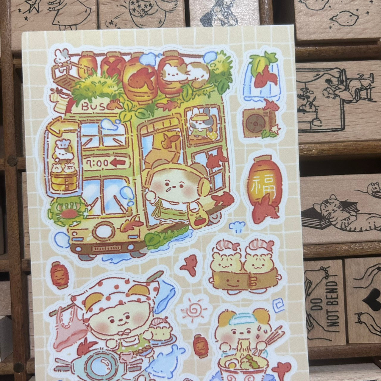 Chu Chu Family Goldfish Sticker Sheet