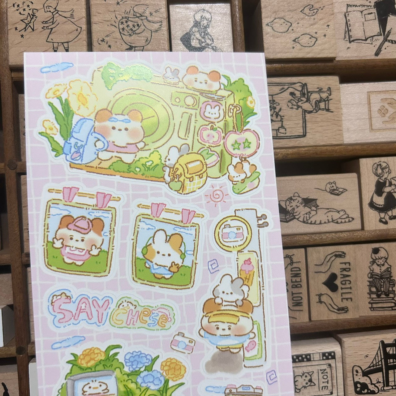 Chu Chu Family Camera Sticker Sheet