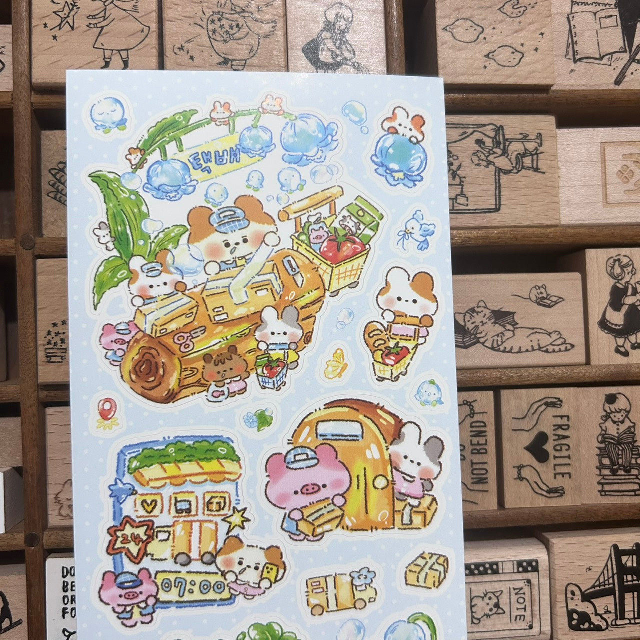 Chu Chu Family Delivery Sticker Sheet