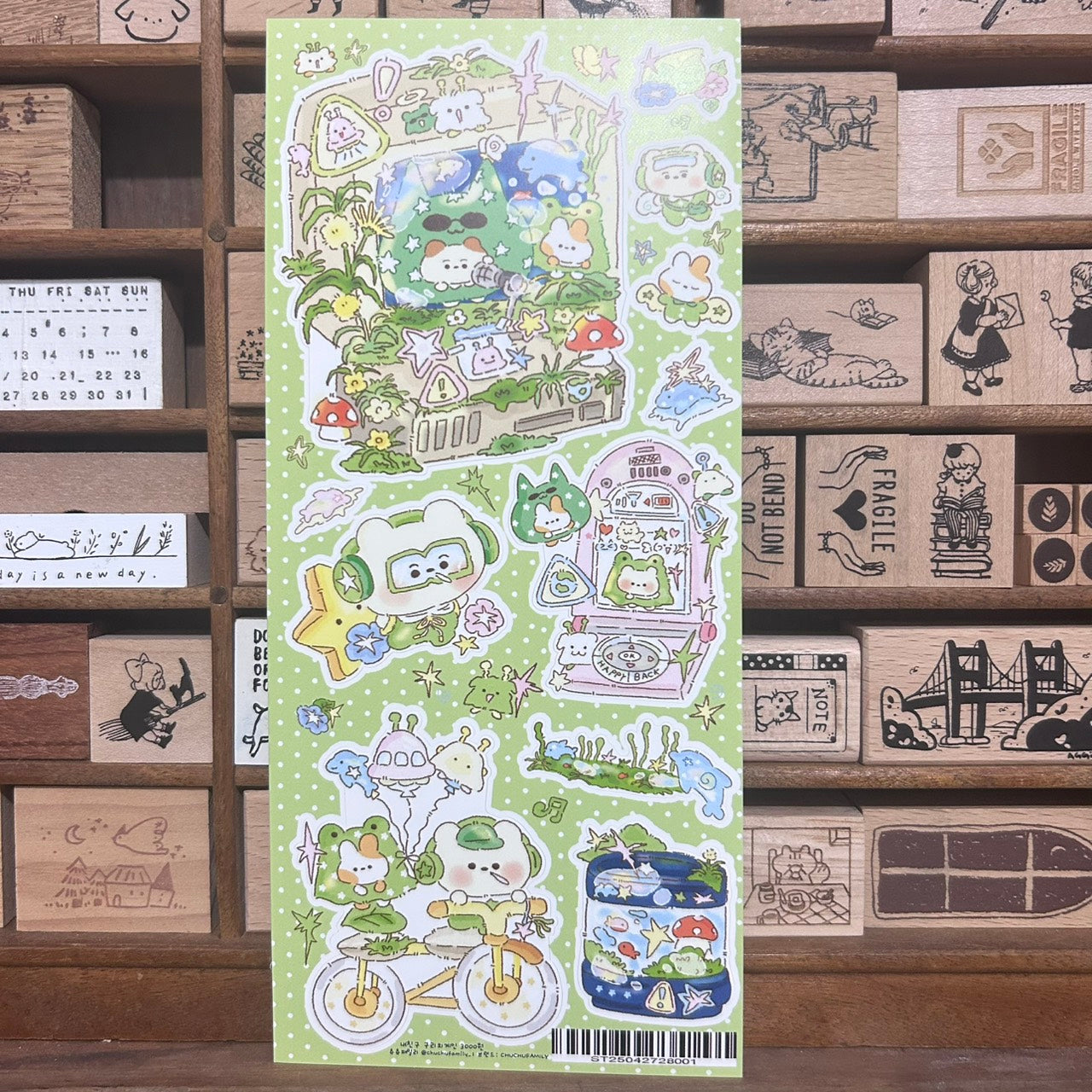 Chu Chu Family Space Creatures Sticker Sheet