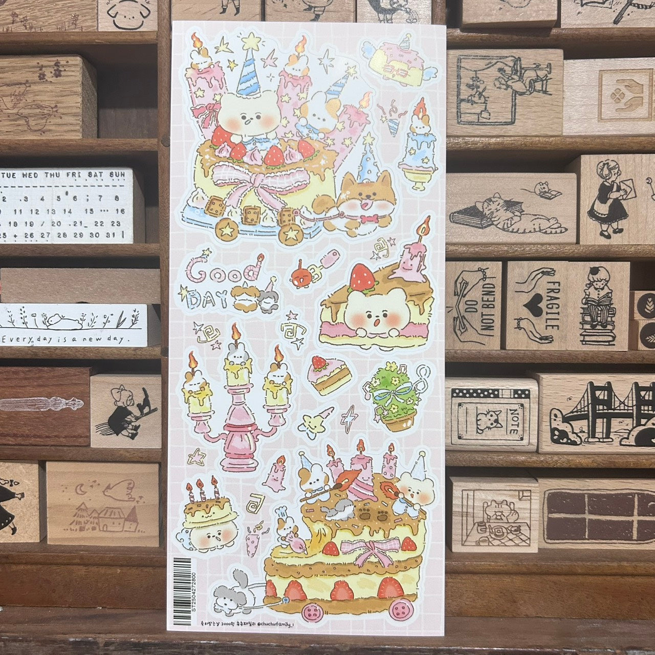 Chu Chu Family Birthday Sticker Sheet