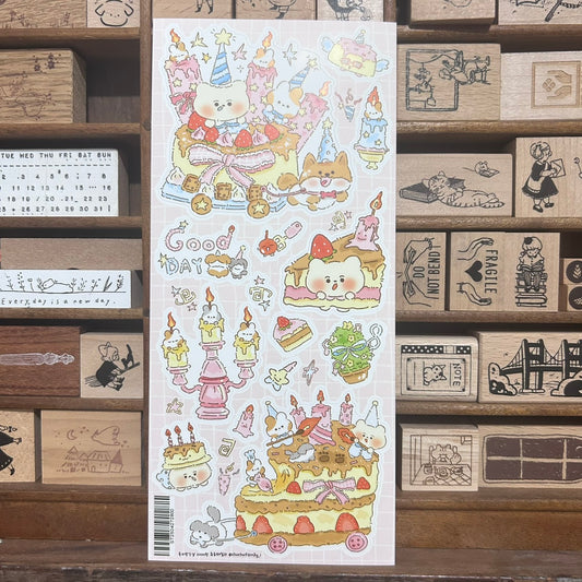 Chu Chu Family Birthday Sticker Sheet