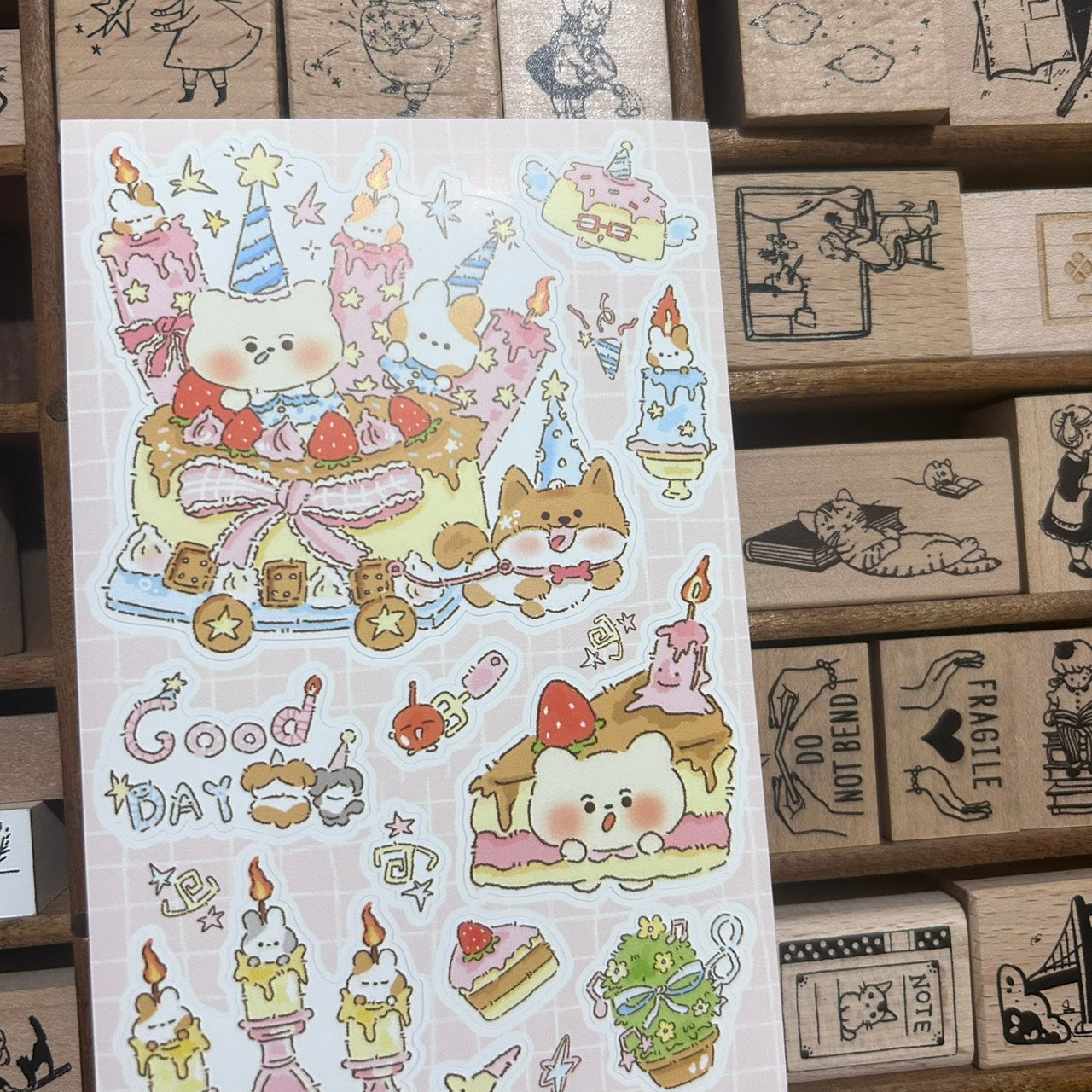 Chu Chu Family Birthday Sticker Sheet