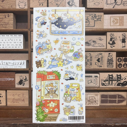 Chu Chu Family Space Cleaning Sticker Sheet