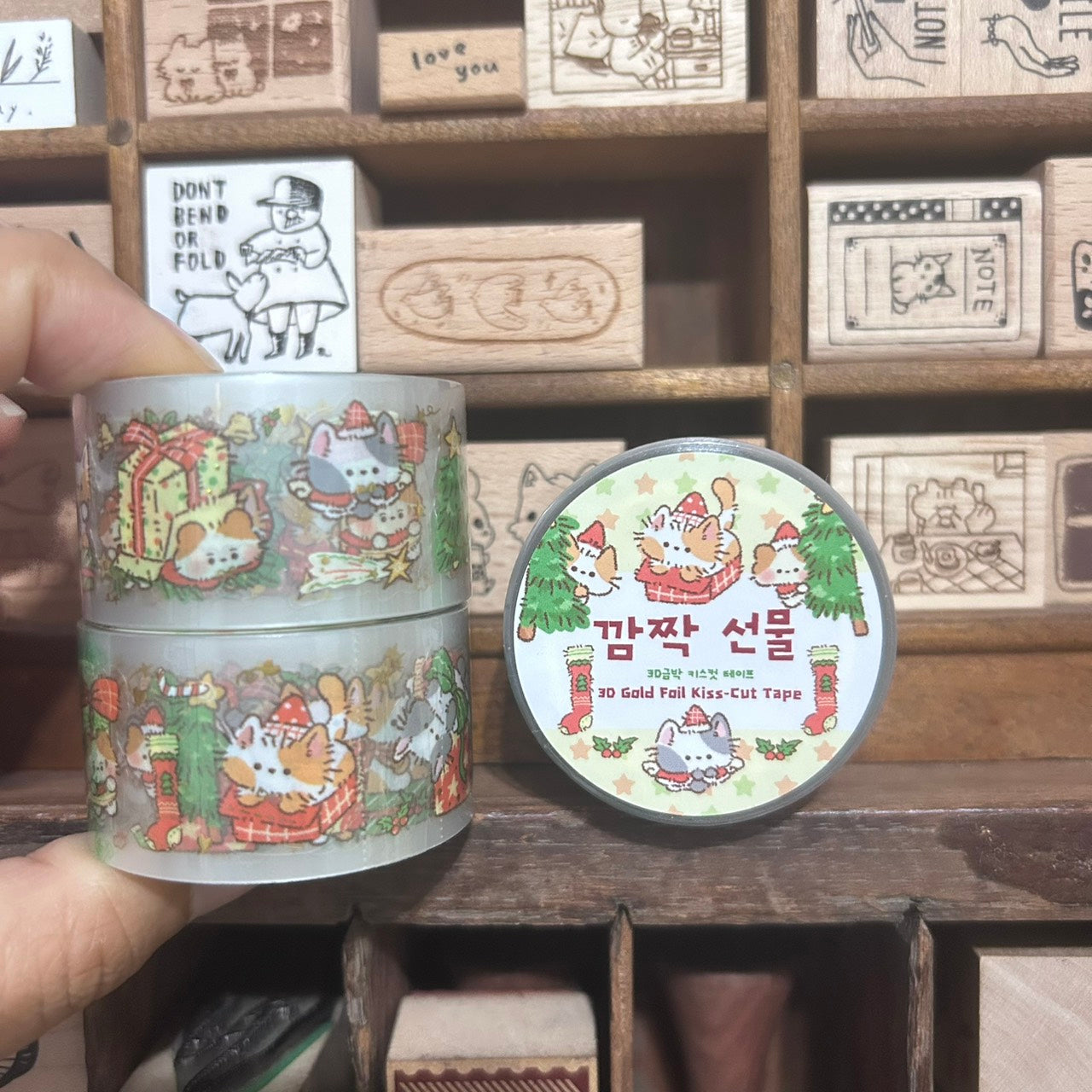 Chu Chu Family Christmas Kiss-Cut Tape Roll