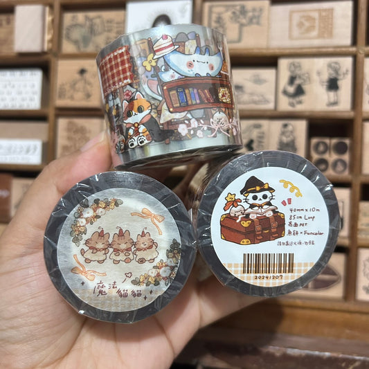 UBEE Magical Cats PET Tape and Samples