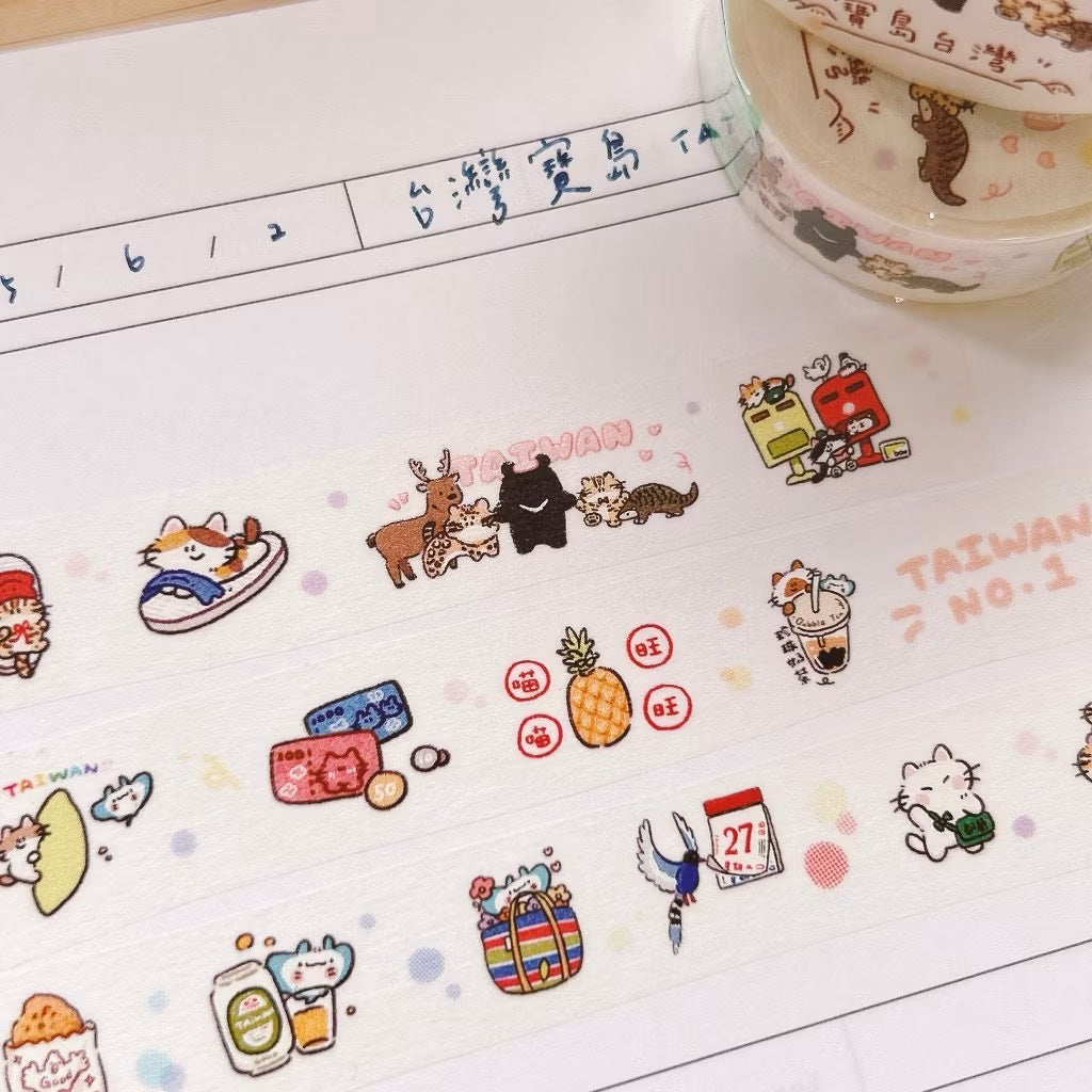 UBEE Taiwan Washi Tape Roll