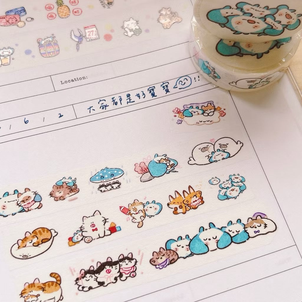 UBEE Baby Animals Washi Tape Roll