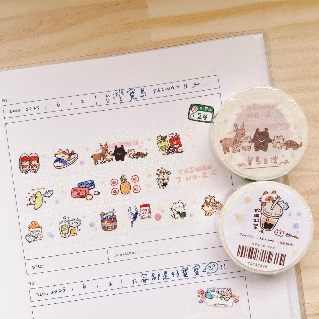 UBEE Taiwan Washi Tape Roll