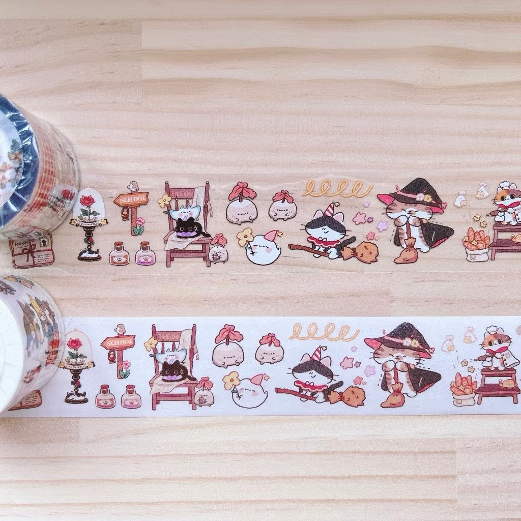 UBEE Magical Cats PET Tape and Samples