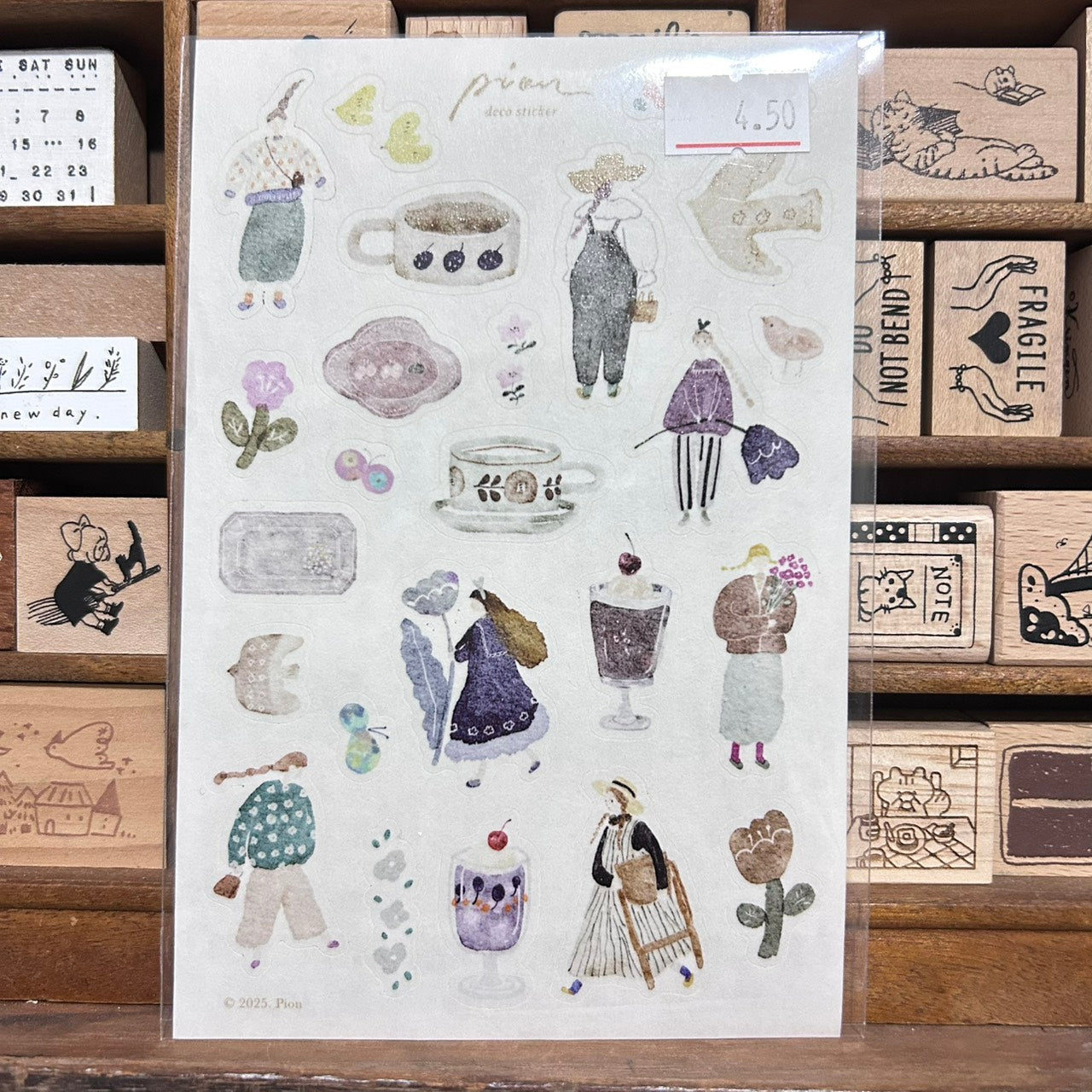 Pion Artsy Washi Sticker Sheet
