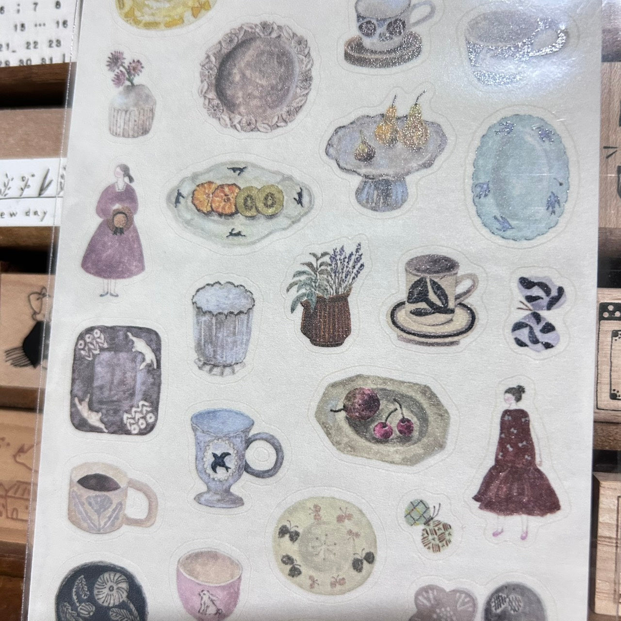Pion Pottery Washi Sticker Sheet