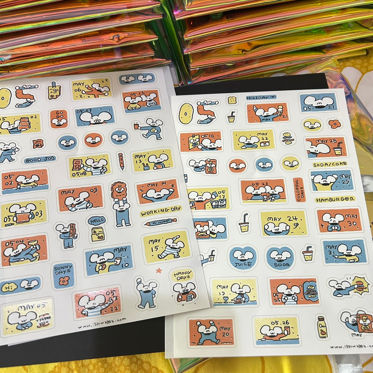 2026 Urtapeprint Sticker Calendar Set
