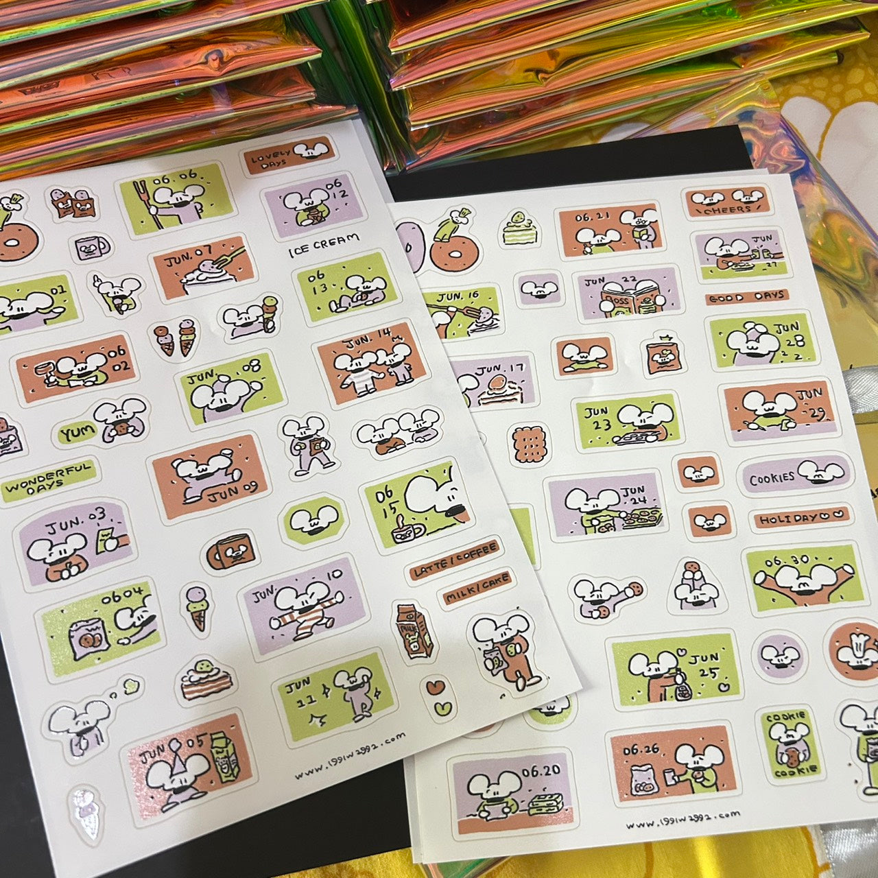 2026 Urtapeprint Sticker Calendar Set