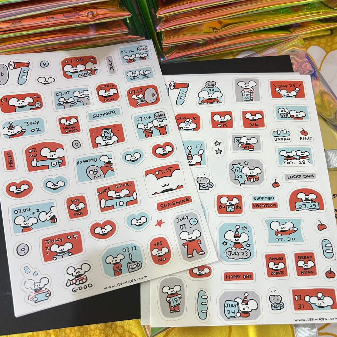 2026 Urtapeprint Sticker Calendar Set