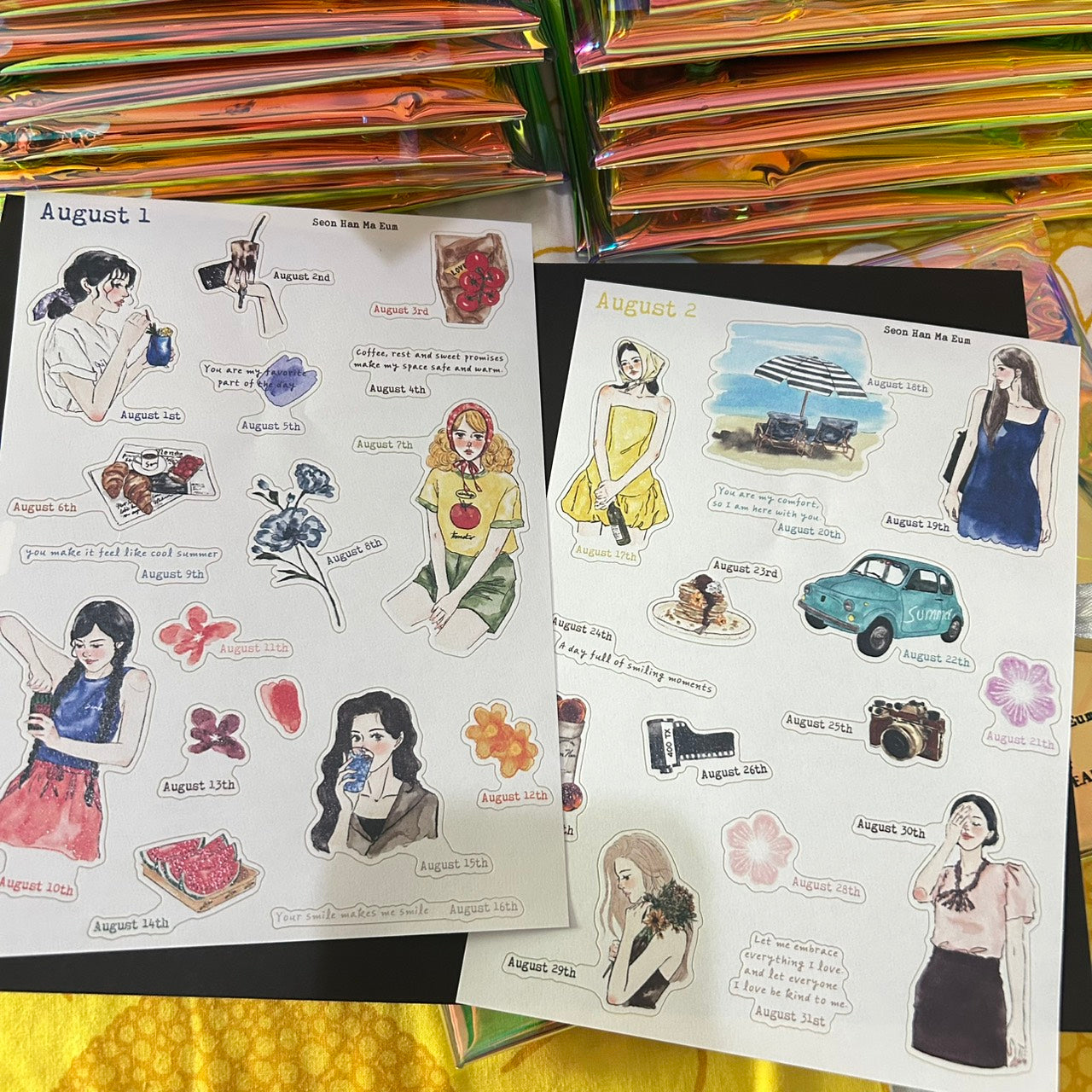 2026 Urtapeprint Sticker Calendar Set