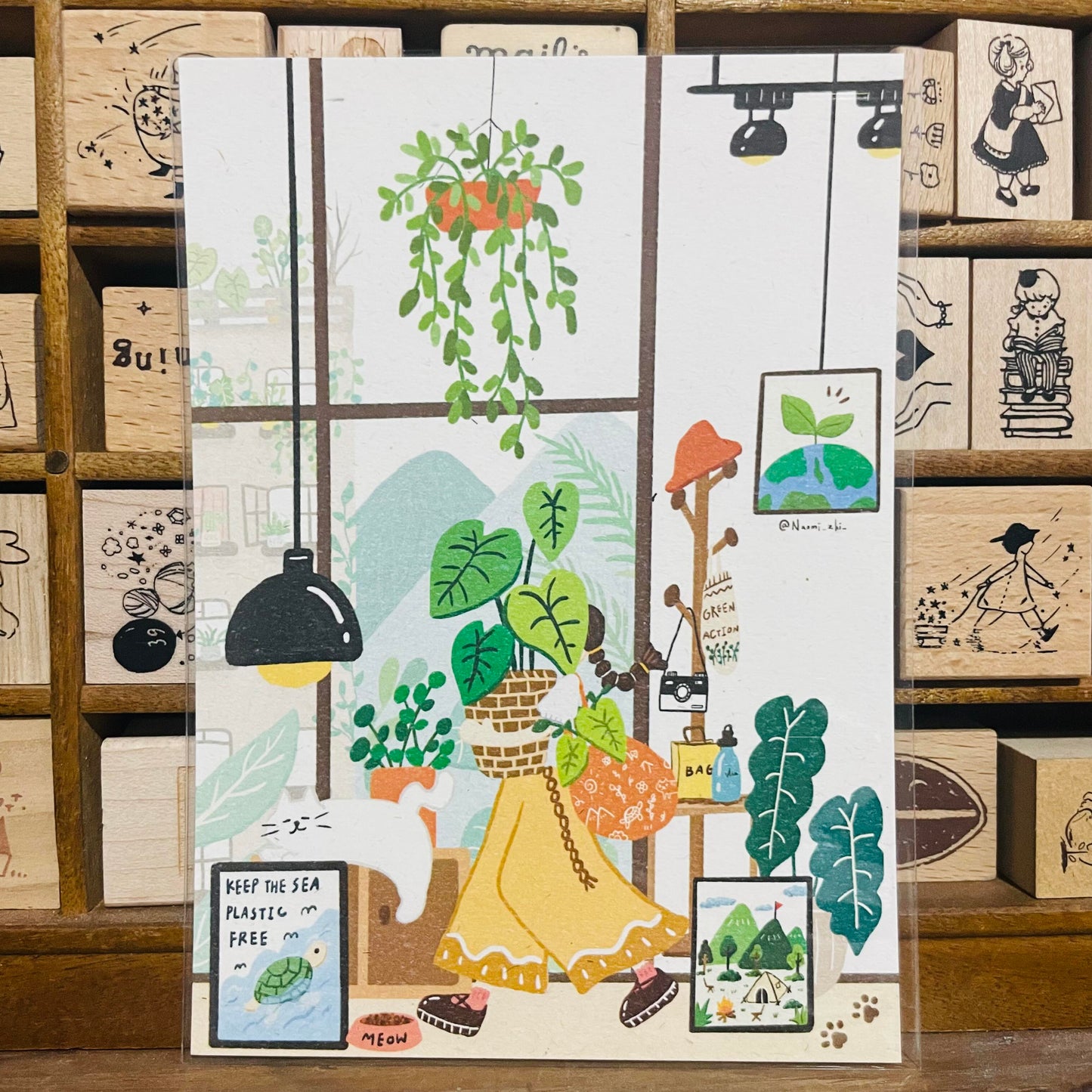 Zhiyou's Life is Green Postcard