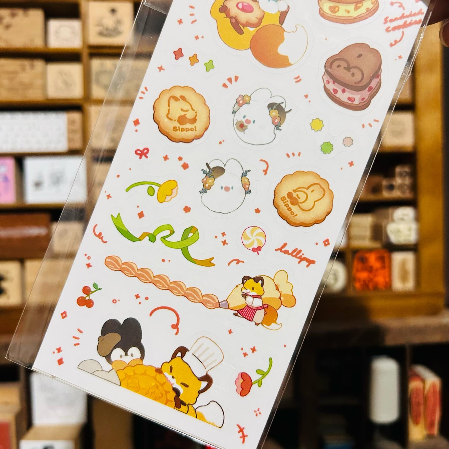 Kitsunebiyori x Bubukai Red Sticker Sheet